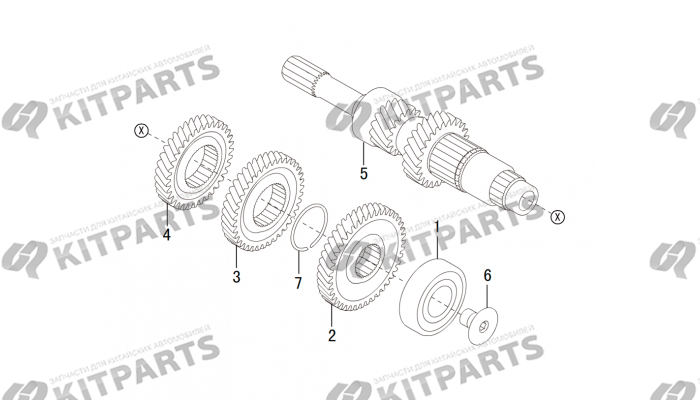 Шестерни входного вала Haval H6