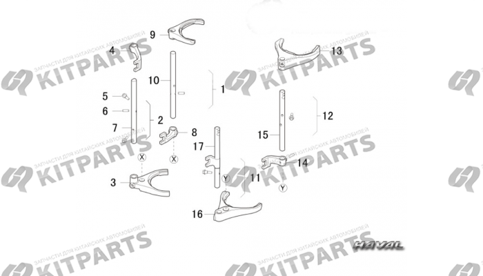 Вилки и штоки Haval