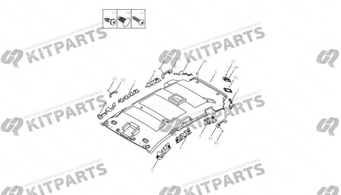 INTERIOR TRIM BOARD,ROOF PANEL Geely