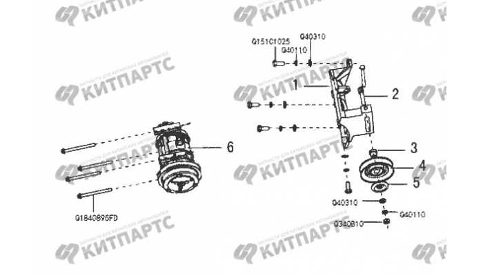 Компрессор кондиционера Great Wall Wingle 3