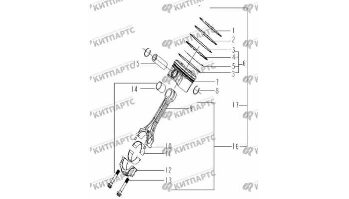 Поршень Geely